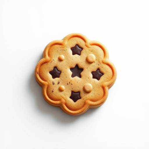 Imagen de una galleta con un símbolo de configuración, representando la política de cookies