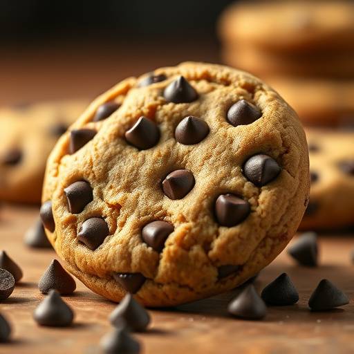 Una galleta de chocolate, representando visualmente las cookies informáticas
